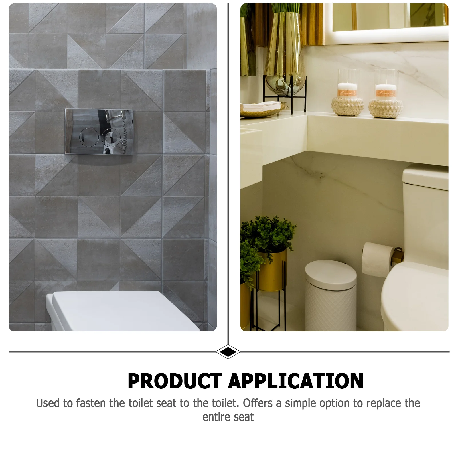 1Set Toilet Seat Fittings Kit Strong Stainless Steel Hinges with Nuts Bolts for Secure Mounting Universal Fit Long Term Use
1Set Toilet Seat Fittings Kit Strong Stainless Steel Hinges with Nuts Bolts for Secure Mounting Universal Fit Long Term Use