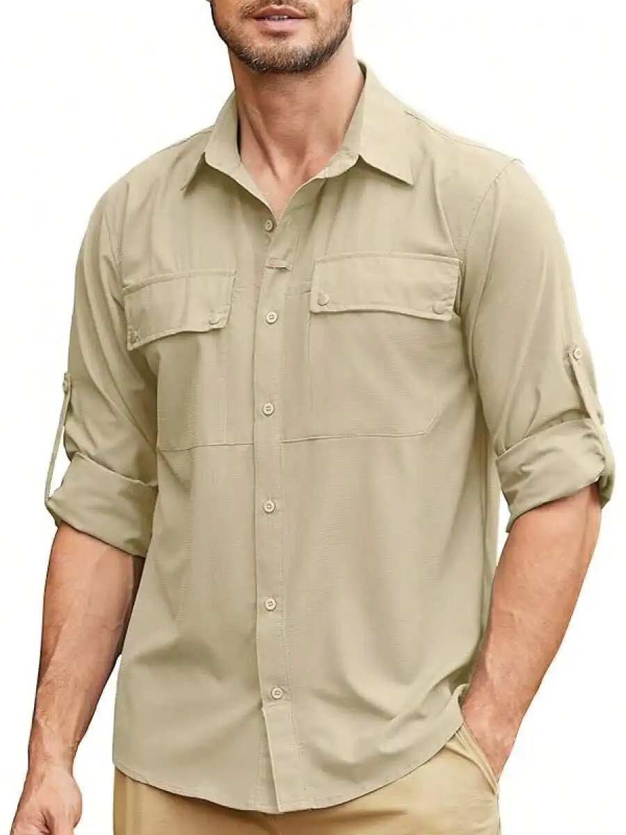 Mens Long Sleeve UPF 50+ Sun Protection Quick Dry Outdoor Shirt
Mens Long Sleeve UPF 50+ Sun Protection Quick Dry Outdoor Shirt