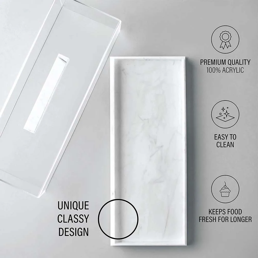 Современная прямоугольная подставка для торта с акриловой крышкой для демонстрации десертов на дни рождения, праздниках и торжествах
Современная прямоугольная подставка для торта с акриловой крышкой для демонстрации десертов на дни рождения, праздниках и торжествах