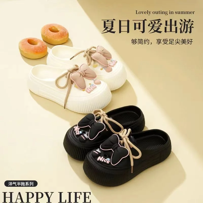 Summer Women Slippers 2024 EVA Cool Soft Beach Shoes Bow Decoration Slippers Comfortable Female Garden Shoes Hole Sandal
Summer Women Slippers 2024 EVA Cool Soft Beach Shoes Bow Decoration Slippers Comfortable Female Garden Shoes Hole Sandal