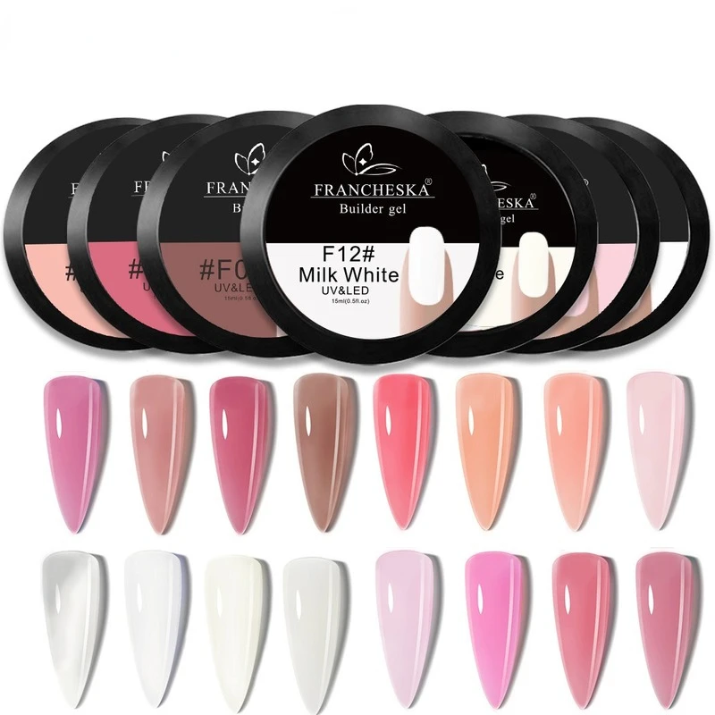 15ml Jelly Nail Extension Gel Pink Clear Pink White Quick Building Sock Off UV LED Phototherapy Varnish Gel Nail Polish
15ml Jelly Nail Extension Gel Pink Clear Pink White Quick Building Sock Off UV LED Phototherapy Varnish Gel Nail Polish