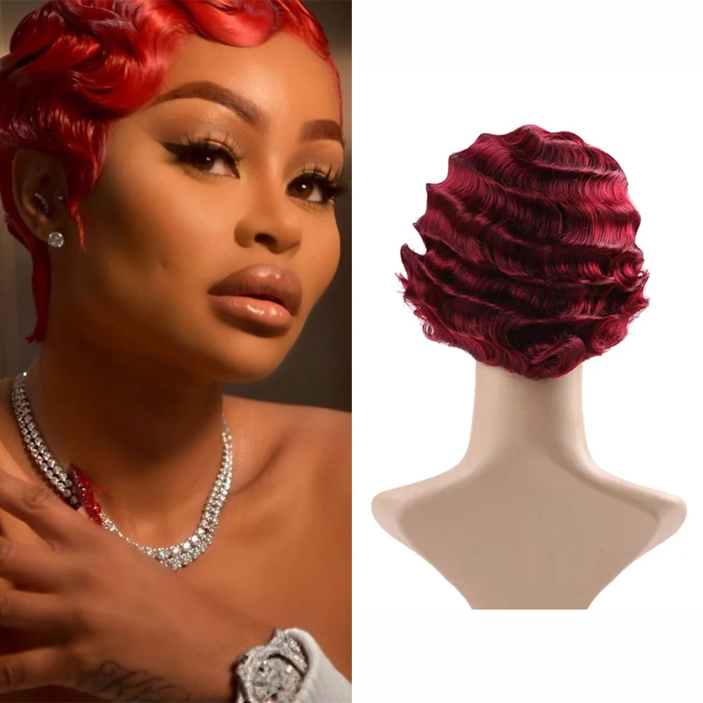 Belle Show Short Finger Wave Wig 6 Inches Vintage Synthetic Wigs For Women High Temperture Fiber Cosplay Wigs
Belle Show Short Finger Wave Wig 6 Inches Vintage Synthetic Wigs For Women High Temperture Fiber Cosplay Wigs