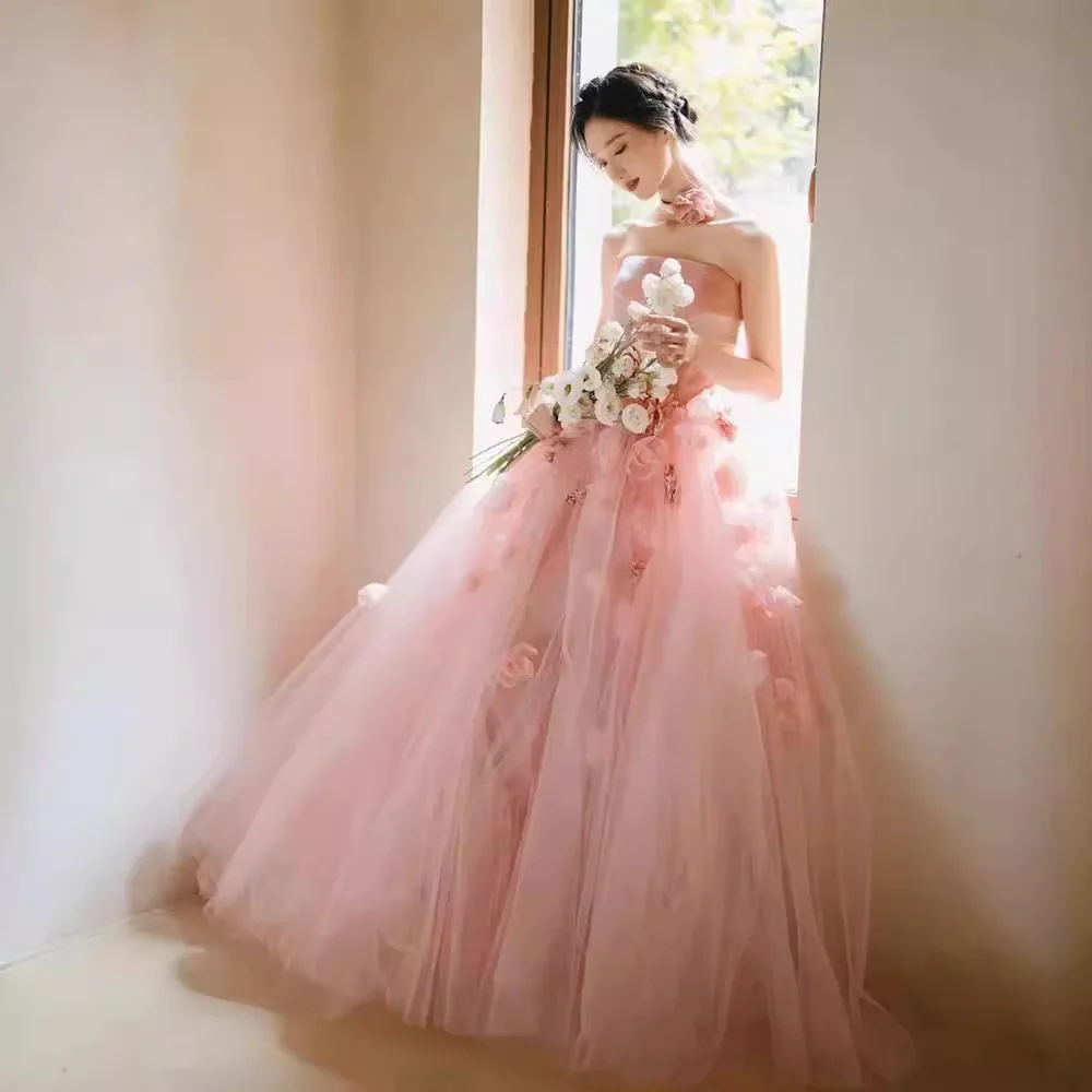 Romantic Pink Bridal Bustier Toast Dress 2025 New Style Banquet Hostess Trendy Evening Gown Fairy Tale Wedding Dress
Romantic Pink Bridal Bustier Toast Dress 2025 New Style Banquet Hostess Trendy Evening Gown Fairy Tale Wedding Dress