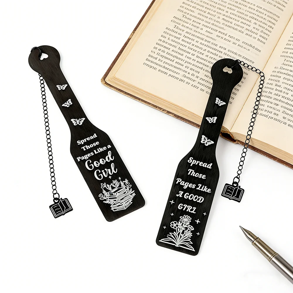 Dark Romantic Metal Bookmark for Women Valentine's Day Gift for Your Wife Spicy Bookmark Novel Enthusiast Book Accessories
Dark Romantic Metal Bookmark for Women Valentine's Day Gift for Your Wife Spicy Bookmark Novel Enthusiast Book Accessories