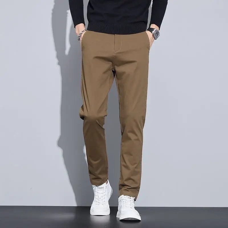 Men's Straight Leg Stretch Chino Pants Casual Business Slim Fit Trousers Spring Autumn New Fashion Menswear
Men's Straight Leg Stretch Chino Pants Casual Business Slim Fit Trousers Spring Autumn New Fashion Menswear
