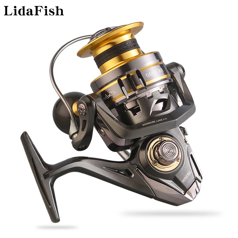 7+1BB Lightweight Main Body Durable Spinning Fishing Reel 12kg Max Drag Metal Spool Saltwater Fishing Wheel
7+1BB Lightweight Main Body Durable Spinning Fishing Reel 12kg Max Drag Metal Spool Saltwater Fishing Wheel
