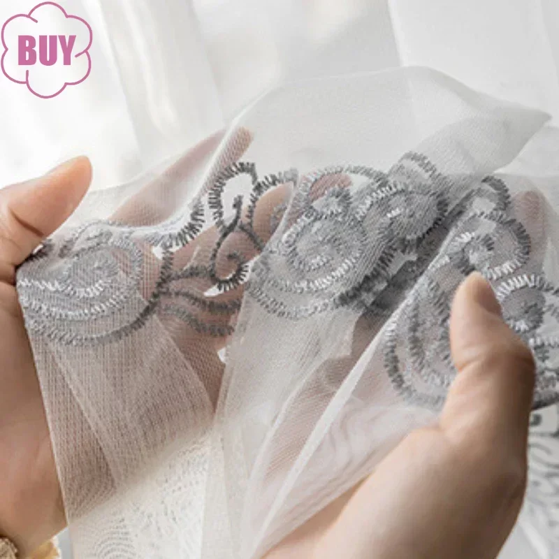 European Grey Embroidered Tulle Sheer Curtains for Living Room Bedroom Dining Elegant Window Decor Luxury Blackout Jacquard
European Grey Embroidered Tulle Sheer Curtains for Living Room Bedroom Dining Elegant Window Decor Luxury Blackout Jacquard