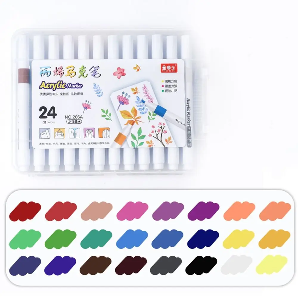 Waterproof 12/24/36/48/60 Colors Acrylic Marker Painting Graffiti Art Painting Markers Pens Drawing DIY Crafts
Waterproof 12/24/36/48/60 Colors Acrylic Marker Painting Graffiti Art Painting Markers Pens Drawing DIY Crafts