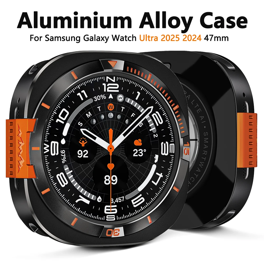 Металлический защитный чехол из алюминиевого сплава для Samsung Galaxy Watch Ultra 2025 47 мм, защитный бампер для Galaxy ULTRA 2024 47 мм
Металлический защитный чехол из алюминиевого сплава для Samsung Galaxy Watch Ultra 2025 47 мм, защитный бампер для Galaxy ULTRA 2024 47 мм