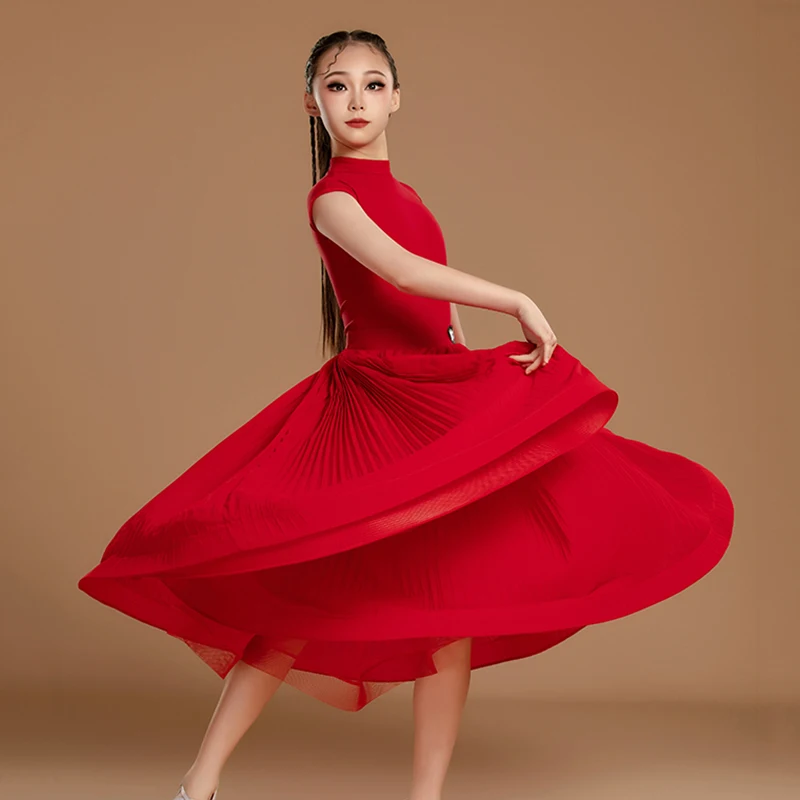 2025 New Standard Ballroom Dancing Dress Red Summer Waltz Competition Stage Wear Girl Modern Dance Performance Wear Skirt 3329
2025 New Standard Ballroom Dancing Dress Red Summer Waltz Competition Stage Wear Girl Modern Dance Performance Wear Skirt 3329