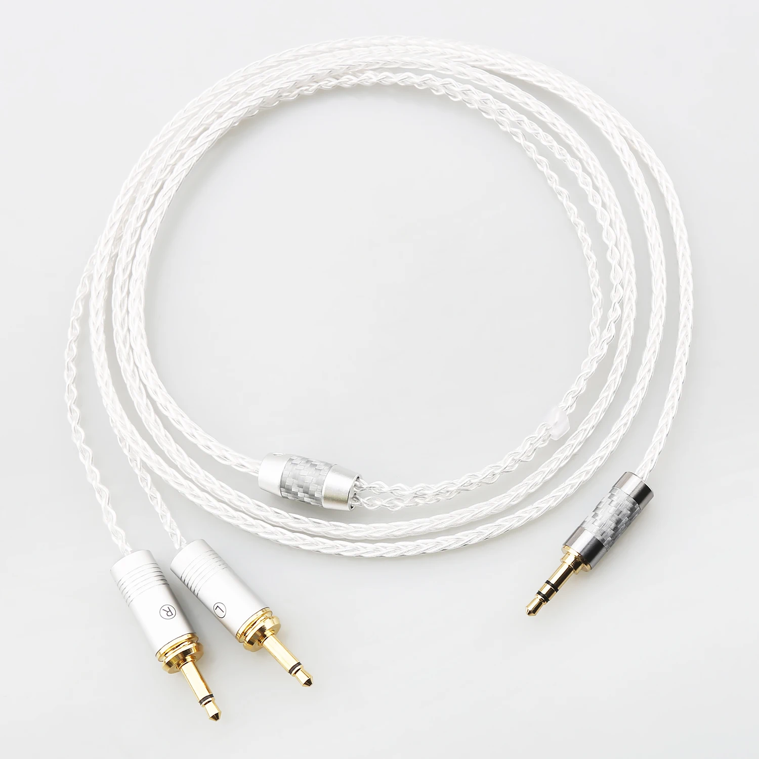 HIFI 8 Core 7N OCC Silver Plated Cable 3.5mm/4.4mm/2.5mm/4-pin XLR Headphone Earphone Extension for Audeze LCD LCD-2 LCD-3 LCD-X
HIFI 8 Core 7N OCC Silver Plated Cable 3.5mm/4.4mm/2.5mm/4-pin XLR Headphone Earphone Extension for Audeze LCD LCD-2 LCD-3 LCD-X