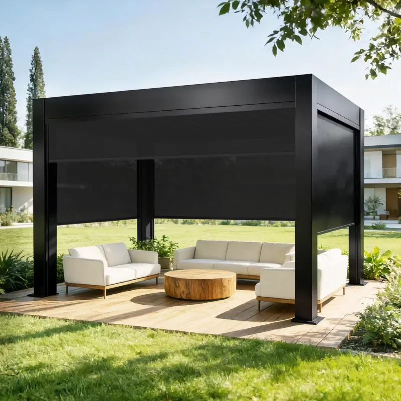 OEM Smart Automatic Aluminum Louvered Gazebo - Motorized Bioclimatic Pergola with Rain Sensing System for Outdoor Living
OEM Smart Automatic Aluminum Louvered Gazebo - Motorized Bioclimatic Pergola with Rain Sensing System for Outdoor Living
