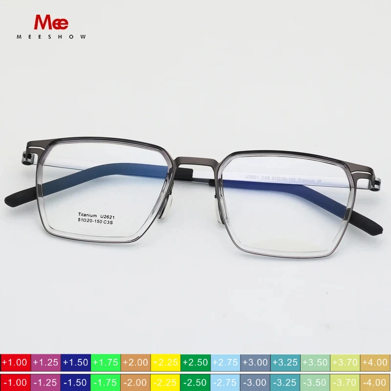 Man Pure Titanium Eyeglasses Frame Men's Fashion Glasses BIG Size Customized Prescription Anti-blue Light male Lunette 2621
Man Pure Titanium Eyeglasses Frame Men's Fashion Glasses BIG Size Customized Prescription Anti-blue Light male Lunette 2621