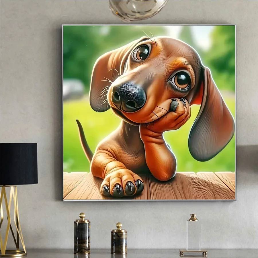 Sausage dog Diamond Mosaic Dachshund Full Square Round Embroidery Animal Cross Stitch Dog diamond Painting Picture Decor Home
Sausage dog Diamond Mosaic Dachshund Full Square Round Embroidery Animal Cross Stitch Dog diamond Painting Picture Decor Home