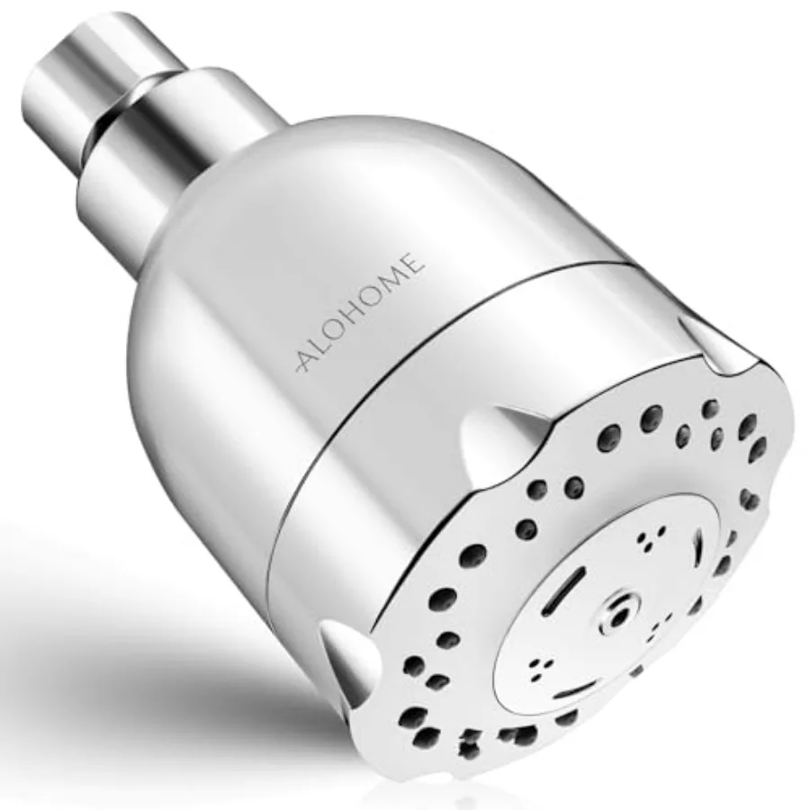 High Pressure Boosting Shower Head with 6 Powerful Spray Settings Chrome Finished 3.6 Luxury Modern Design 360 Adjustable Brass
High Pressure Boosting Shower Head with 6 Powerful Spray Settings Chrome Finished 3.6 Luxury Modern Design 360 Adjustable Brass