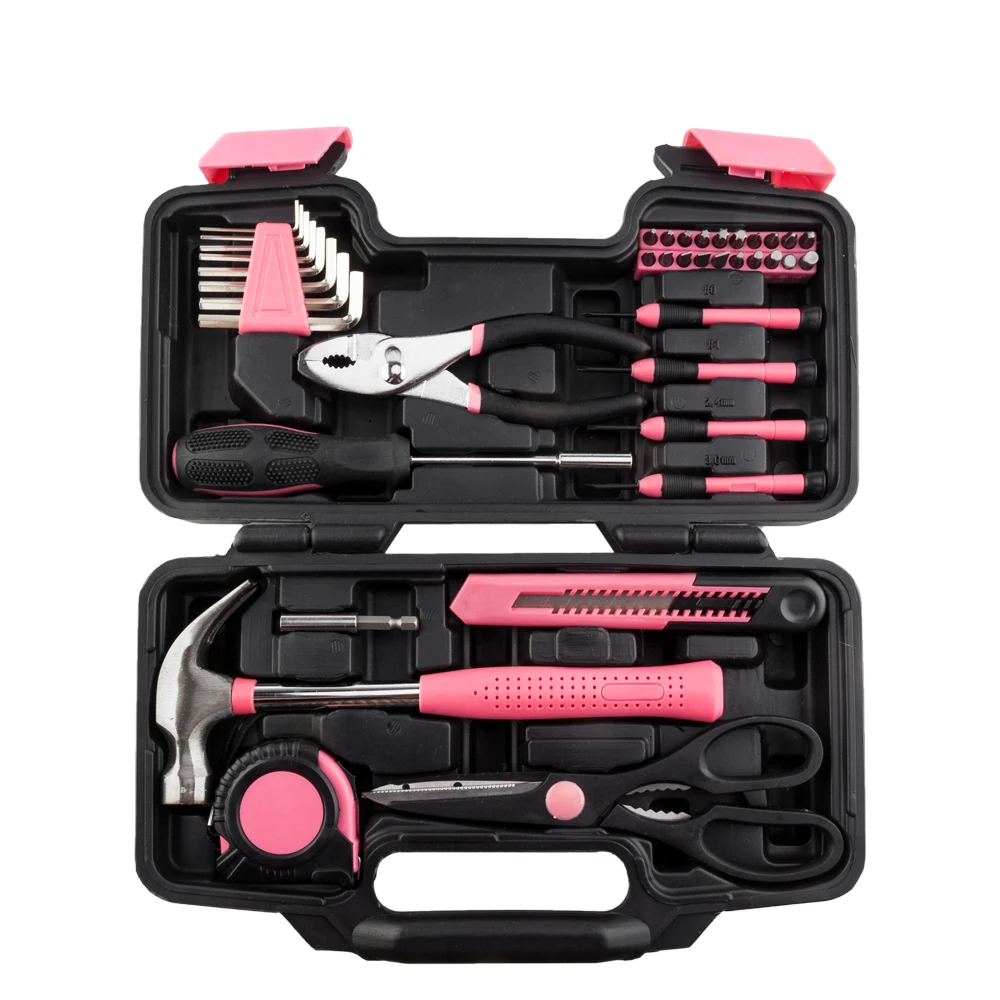 39PCS Home Tool Kit Auto Repair Tool Set with Storage Box for Home Maintenance DIY Projects General Hand Tools Kit
39PCS Home Tool Kit Auto Repair Tool Set with Storage Box for Home Maintenance DIY Projects General Hand Tools Kit