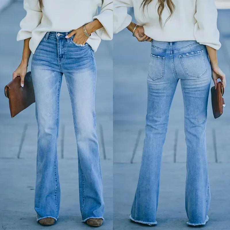 Autumn and Winter New Temperament Commuter Elastic Denim Solid Color Micro-pull Pants High Waist Women's Jeans
Autumn and Winter New Temperament Commuter Elastic Denim Solid Color Micro-pull Pants High Waist Women's Jeans