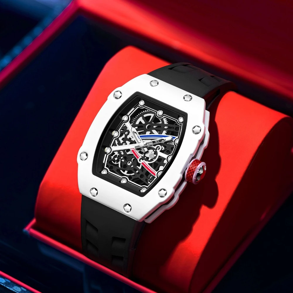 Fashion Luminous Tonneau Case Trendy Ultra-Thin Quartz Watch Men Creative Hollow Design Super Waterproof Personalize AAA Watch
Fashion Luminous Tonneau Case Trendy Ultra-Thin Quartz Watch Men Creative Hollow Design Super Waterproof Personalize AAA Watch