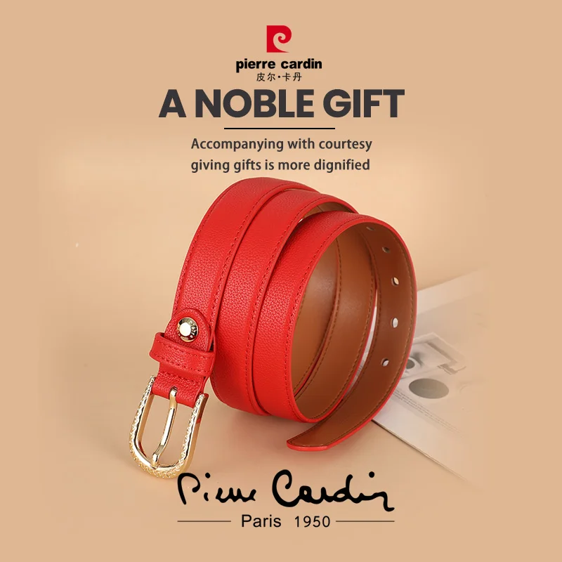 Pierre Cardin Women Genuine Leather Belts for Women belt Women's needle buckle waistband Red
Pierre Cardin Women Genuine Leather Belts for Women belt Women's needle buckle waistband Red