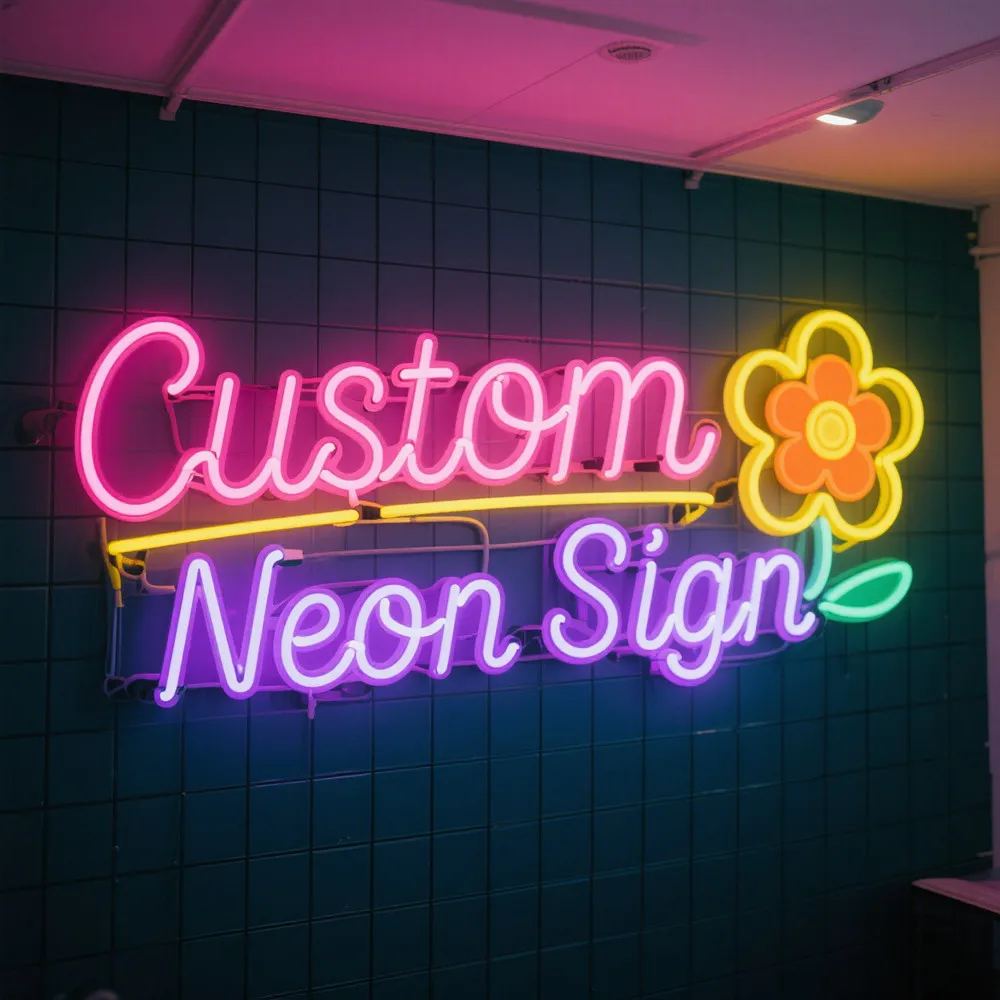 Custom LED Neon Sign - Personalized Text Logo Name Wall Light Decoration for Birthday Wedding Party Bar Coffee
Custom LED Neon Sign - Personalized Text Logo Name Wall Light Decoration for Birthday Wedding Party Bar Coffee