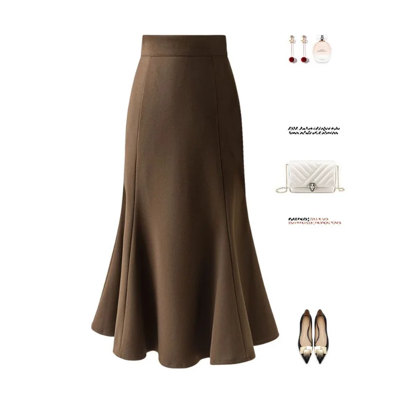 Women's 2025 Spring and Autumn New Suit Fishtail Small Mid-Length Hip-covering Temperament Skirt
Women's 2025 Spring and Autumn New Suit Fishtail Small Mid-Length Hip-covering Temperament Skirt