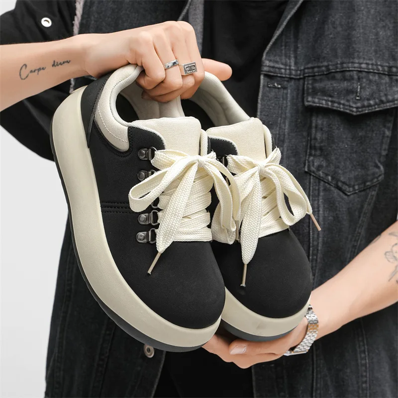 Fashion Platform Bread Shoes for Men Trend Men's Sneakers and Casual Shoes Soft Sole Comfort Running Man's Shoes Tenis Masculino
Fashion Platform Bread Shoes for Men Trend Men's Sneakers and Casual Shoes Soft Sole Comfort Running Man's Shoes Tenis Masculino