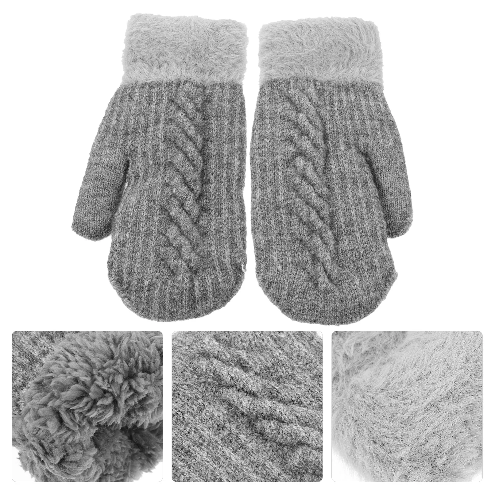 Thick Knitted Warm Gloves for Women Men Full Finger Touchscreen Compatible Winter Cold Weather Outdoor Sports Ski Climbing
Thick Knitted Warm Gloves for Women Men Full Finger Touchscreen Compatible Winter Cold Weather Outdoor Sports Ski Climbing
