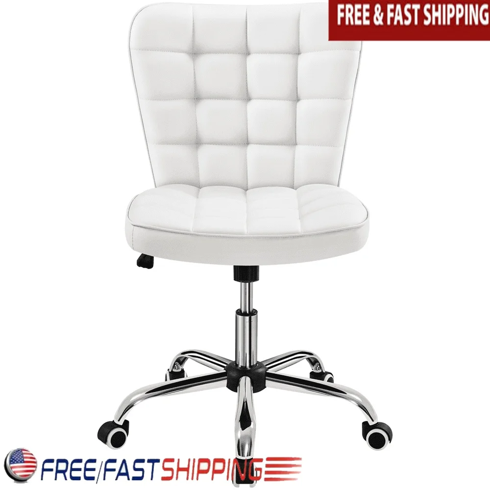 Modern Faux Leather Armless Desk Chair 360° Swivel Adjustable Height Comfortable Office Chair Home Study Spa Meeting Room
Modern Faux Leather Armless Desk Chair 360° Swivel Adjustable Height Comfortable Office Chair Home Study Spa Meeting Room