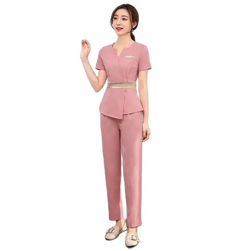 Beauty Salon Work Clothes Female Summer Beautician Health Care uniform Set New High-end High-quality
Beauty Salon Work Clothes Female Summer Beautician Health Care uniform Set New High-end High-quality