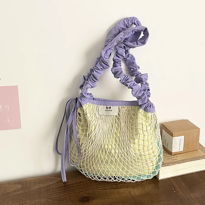 Fashion design stitching design woven Net Bag for women handbag large capacity casual ladies shoulder bag big totes bolsa
Fashion design stitching design woven Net Bag for women handbag large capacity casual ladies shoulder bag big totes bolsa