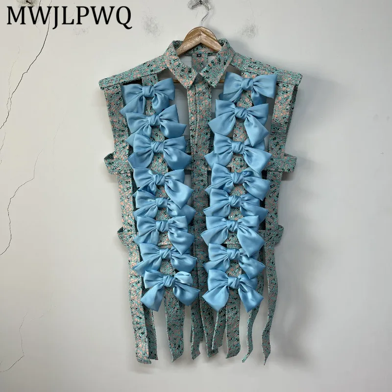 MWJLPWQ Bow-Tie Striped Deconstructed Hollow-Out Design Vest Shirt Male Niche Designer Loose-Fitting Unique Versatile Tops 16808
MWJLPWQ Bow-Tie Striped Deconstructed Hollow-Out Design Vest Shirt Male Niche Designer Loose-Fitting Unique Versatile Tops 16808