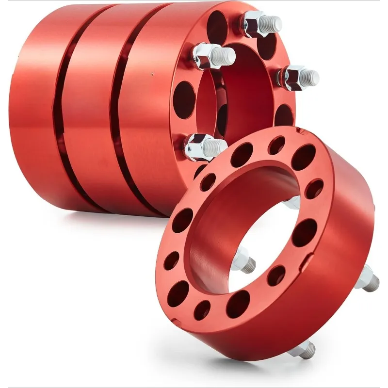 6x5.5 Wheel Spacers, 2 Inch Red Wheel Spacer Kit with M14x1.5 Studs Compatible with Chevy Silverado 1500 Chevro
6x5.5 Wheel Spacers, 2 Inch Red Wheel Spacer Kit with M14x1.5 Studs Compatible with Chevy Silverado 1500 Chevro