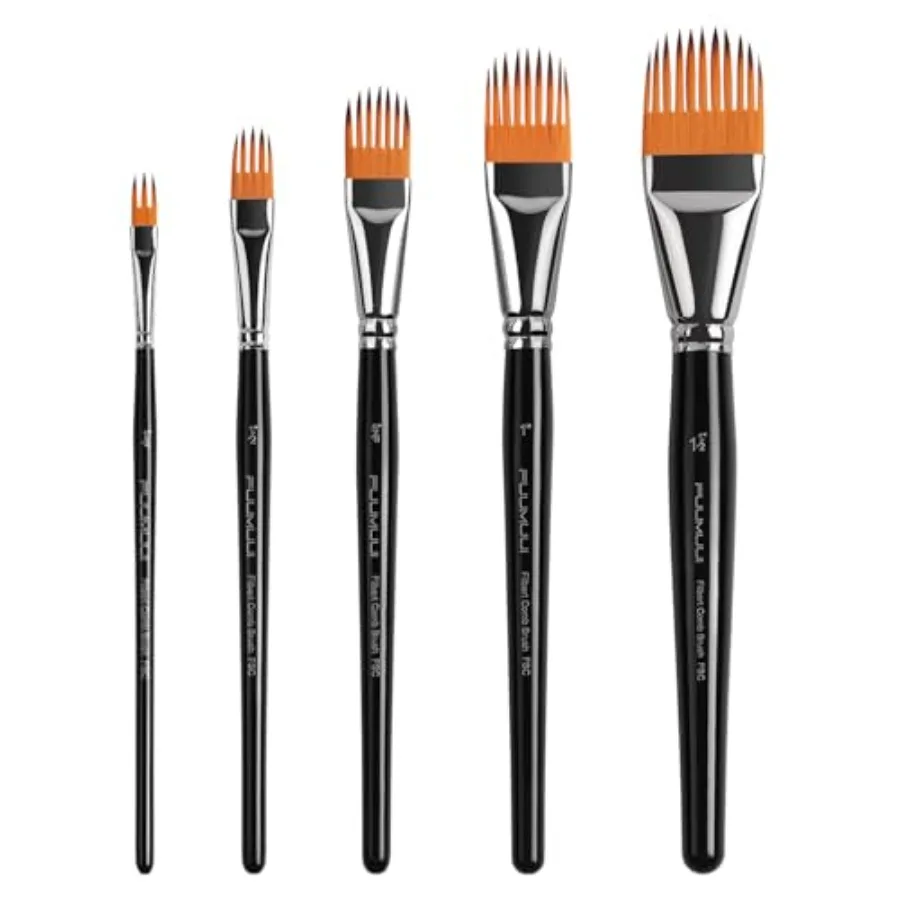 5-PC Grainer Brush Set for Wood Grain, Fur and Grass Textures Professional Paint Brush Comb for Acrylic, Watercolor, Oil Painti
5-PC Grainer Brush Set for Wood Grain, Fur and Grass Textures Professional Paint Brush Comb for Acrylic, Watercolor, Oil Painti