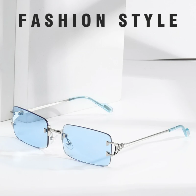 Fashion Rimless Sunglasses Rectangle Popular Women Men Driving Eyewear Small Square Glasses Female Male Summer Traveling Shades
Fashion Rimless Sunglasses Rectangle Popular Women Men Driving Eyewear Small Square Glasses Female Male Summer Traveling Shades