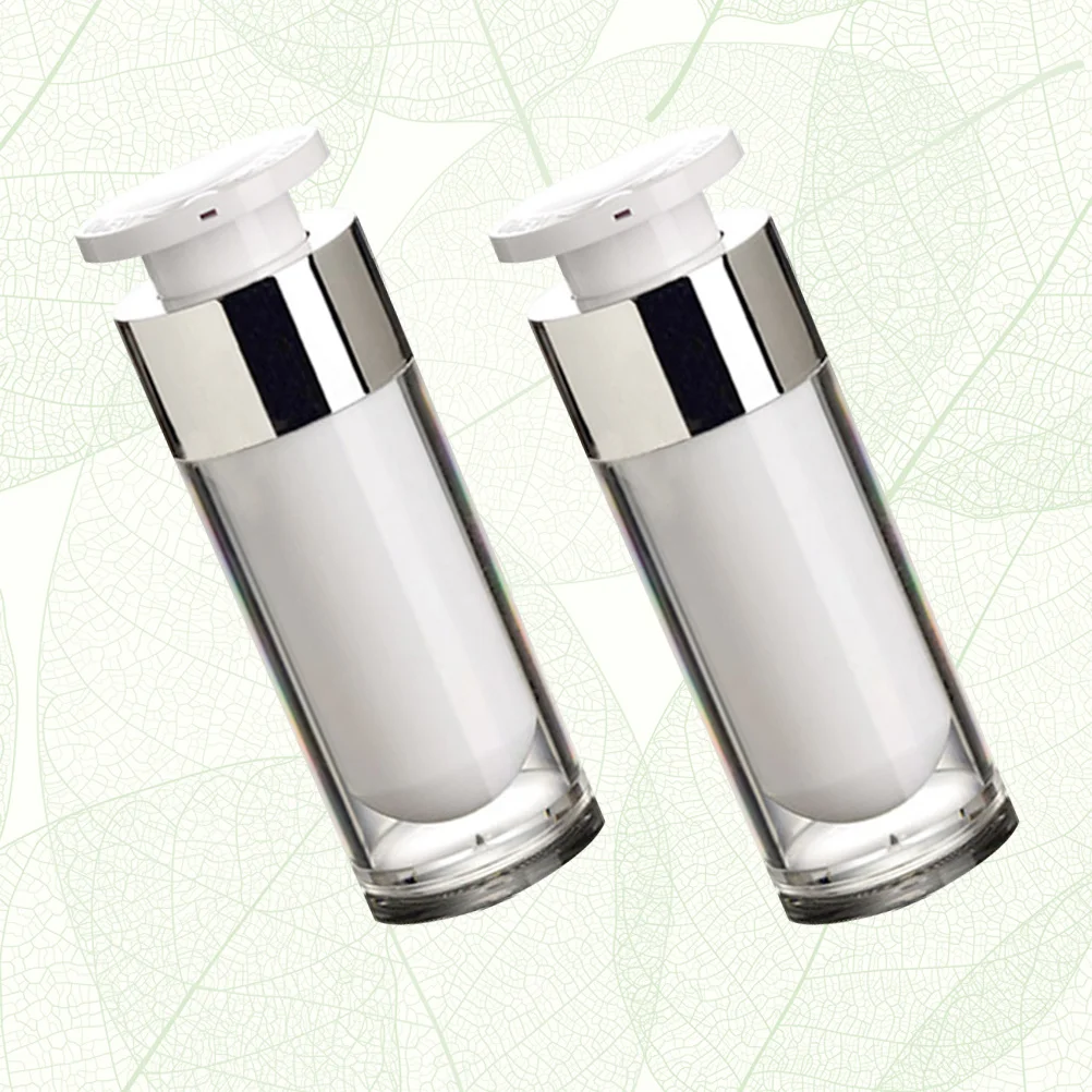 2Pcs Vacuum Bottle Plastic Bamboo Container 30ml Leakproof Travel Refillable Cream Lotion Shampoo Travel Containers
2Pcs Vacuum Bottle Plastic Bamboo Container 30ml Leakproof Travel Refillable Cream Lotion Shampoo Travel Containers