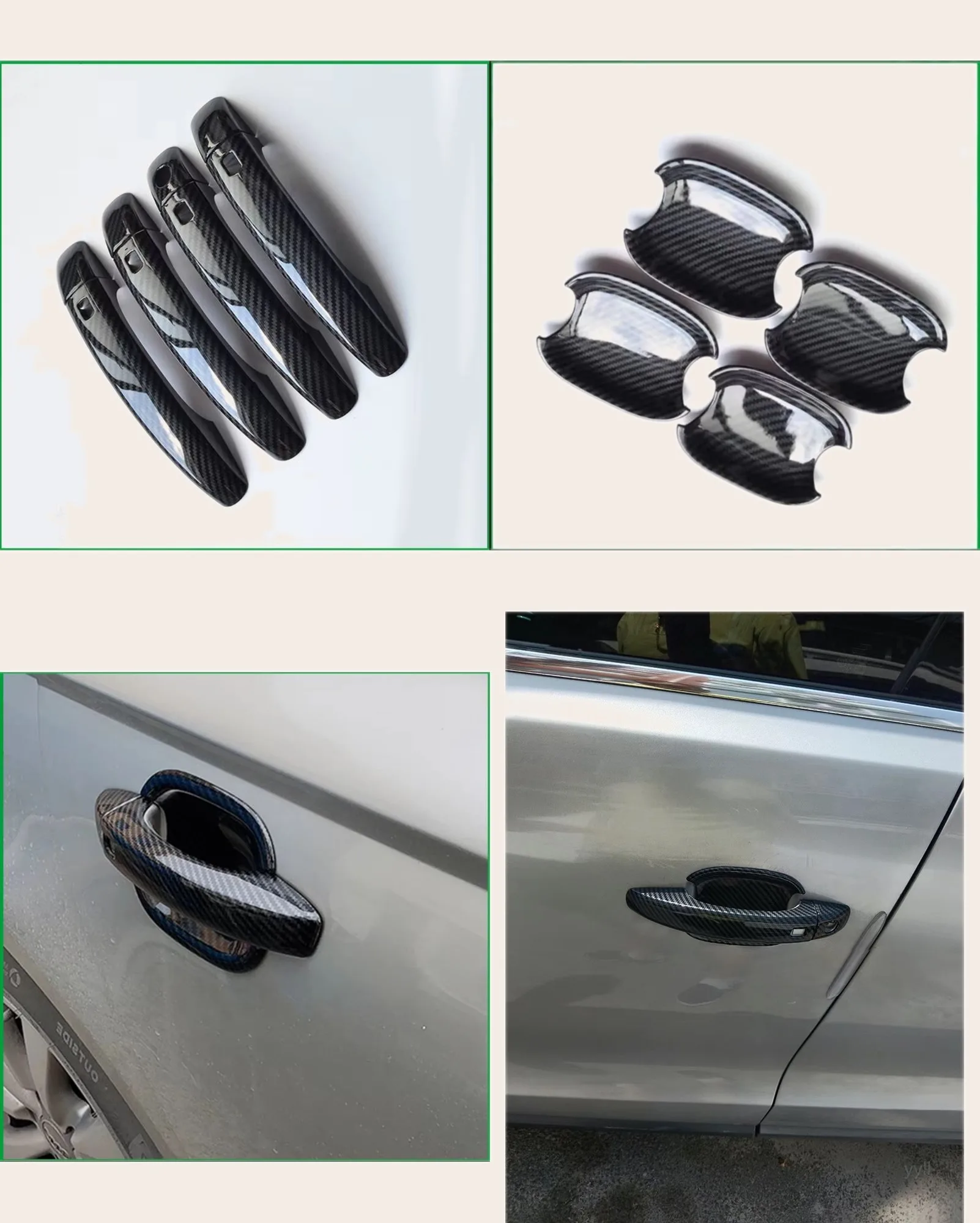 FOR Audi Q5 2009-2015 Door Handle Bowl CUP COVER STICKER TRIM ABS Carbon Pattern Car Styling Auto Parts Accessories
FOR Audi Q5 2009-2015 Door Handle Bowl CUP COVER STICKER TRIM ABS Carbon Pattern Car Styling Auto Parts Accessories