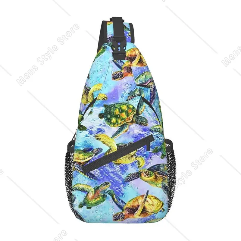 Colorful Turtles Sling Chest Bag Customized Ocean Animal Lover Shoulder Crossbody Backpack for Men Cycling Camping Daypack
Colorful Turtles Sling Chest Bag Customized Ocean Animal Lover Shoulder Crossbody Backpack for Men Cycling Camping Daypack