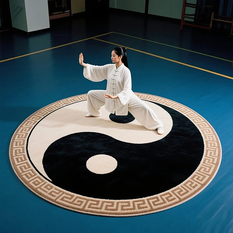 Premium Professional Chinese Tai Chi Round Practice Mat Featuring Bagua Symbol Lace Trim for Yoga Martial Arts Meditation
Premium Professional Chinese Tai Chi Round Practice Mat Featuring Bagua Symbol Lace Trim for Yoga Martial Arts Meditation