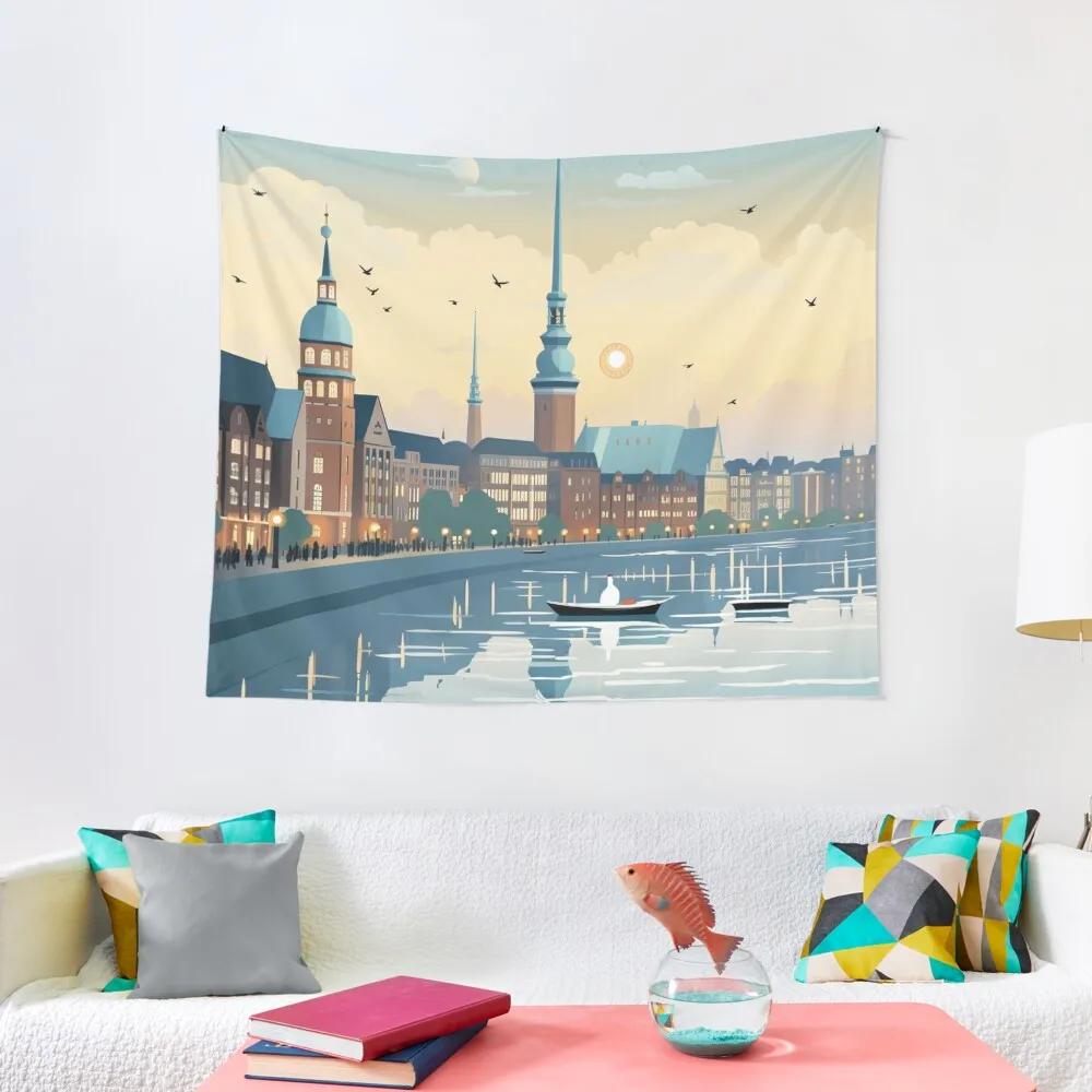 A Vintage Travel Illustration of Hamburg - Germany Tapestry Nordic Home Decor Room Decore Aesthetic Tapestry
A Vintage Travel Illustration of Hamburg - Germany Tapestry Nordic Home Decor Room Decore Aesthetic Tapestry