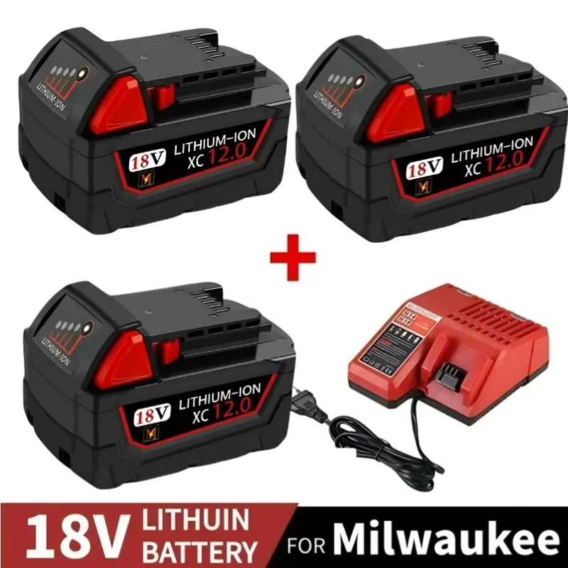 6000mAH/9000mAH For Milwaukee M18 18V Replacement For Milwaukee M18B5 XC Li-ion battery 48-11-1815 48-11-1850 2604-22 2604-20
6000mAH/9000mAH For Milwaukee M18 18V Replacement For Milwaukee M18B5 XC Li-ion battery 48-11-1815 48-11-1850 2604-22 2604-20