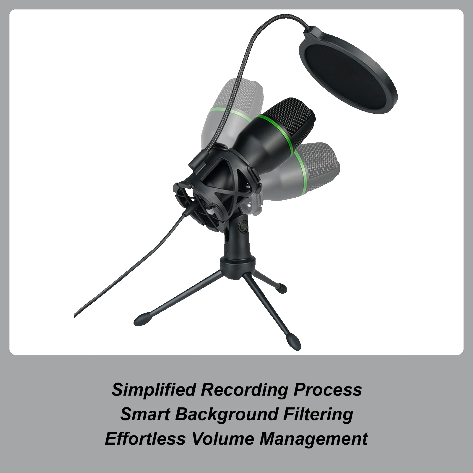 USB Condenser Microphone Game Condenser Microphone Plug-and-Play Design Electronic Equipment Accessory For Remote Video
USB Condenser Microphone Game Condenser Microphone Plug-and-Play Design Electronic Equipment Accessory For Remote Video