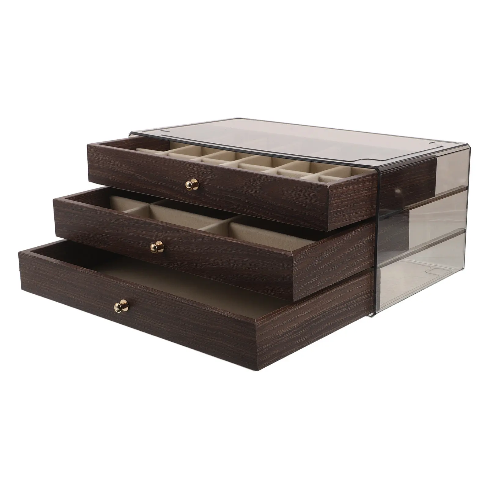 Винтажная деревянная шкатулка для украшений, 3-слойная, в ретро-стиле, для женщин, с отделкой под натуральный орех, органайзер для ожерелий, кулонов, колец, серег, для спальни
Винтажная деревянная шкатулка для украшений, 3-слойная, в ретро-стиле, для женщин, с отделкой под натуральный орех, органайзер для ожерелий, кулонов, колец, серег, для спальни