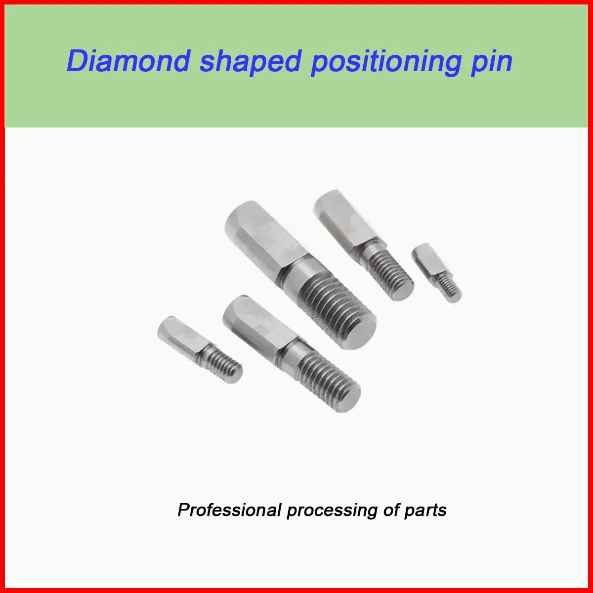 Diamond Positioning Pin / Multi Ribbed Large Head Cone Angle External Thread Positioning Pin M3M4M5M6M8
Diamond Positioning Pin / Multi Ribbed Large Head Cone Angle External Thread Positioning Pin M3M4M5M6M8
