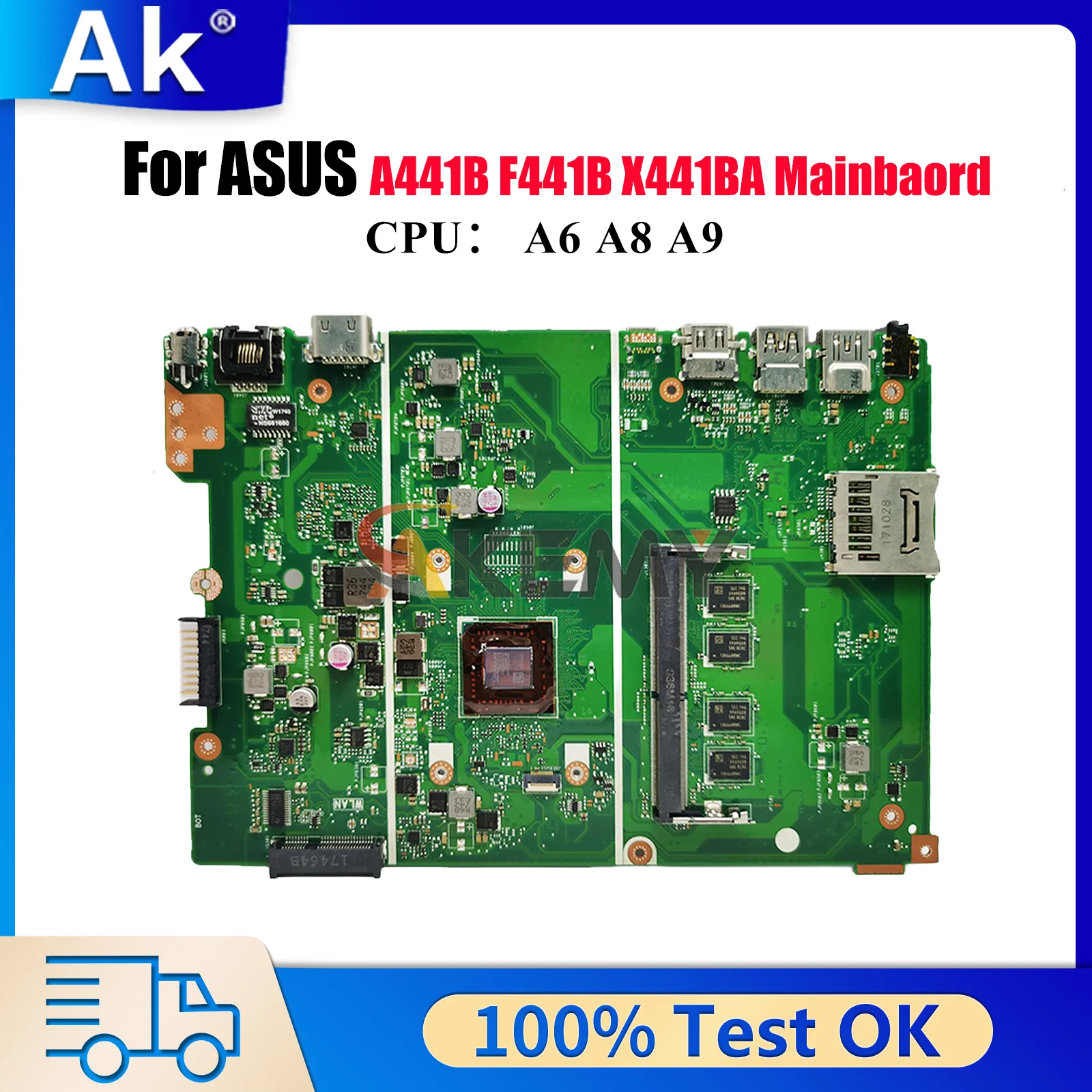 X441BA Материнская плата для ноутбука ASUS VivoBook A441B F441B X441BA X441B Материнская плата для ноутбука с процессором A6 A8 A9 тест ОК быстрая доставка
X441BA Материнская плата для ноутбука ASUS VivoBook A441B F441B X441BA X441B Материнская плата для ноутбука с процессором A6 A8 A9 тест ОК быстрая доставка