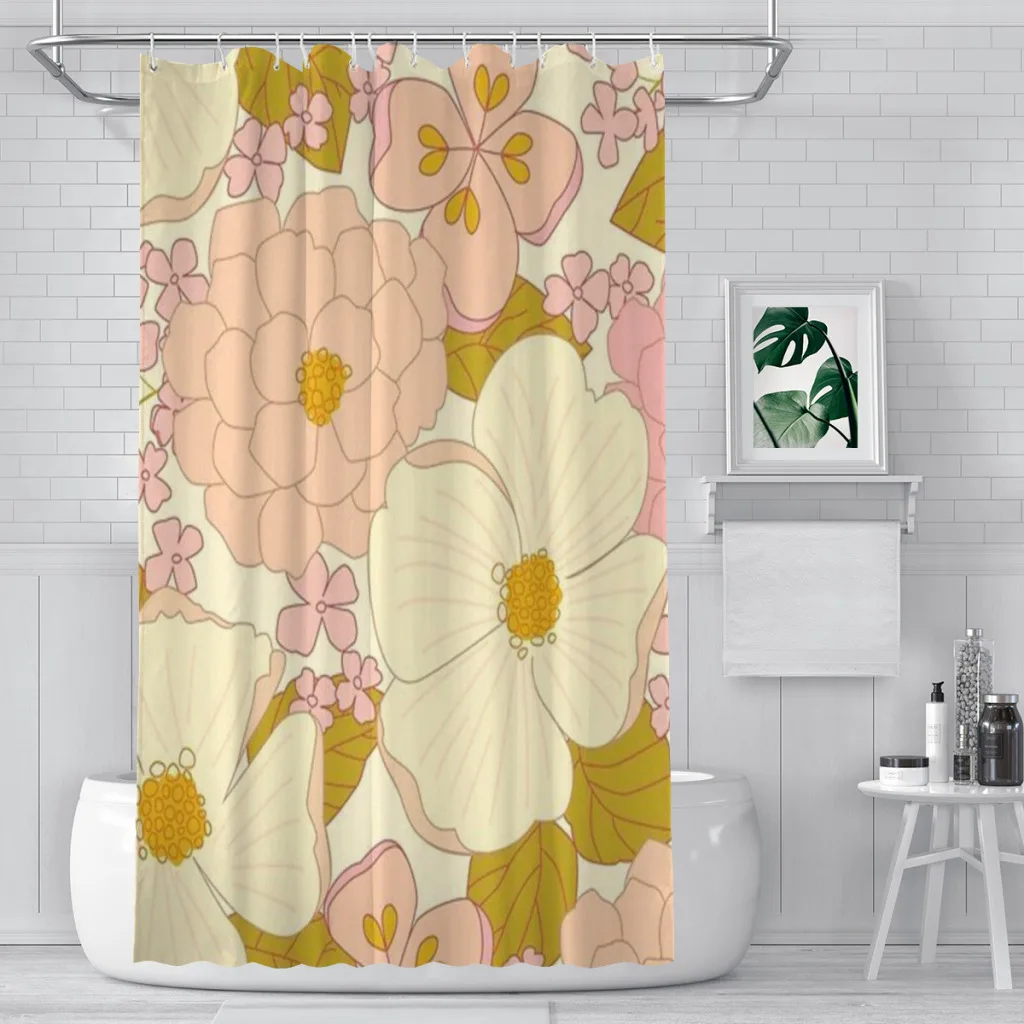Pink Pastel Vintage Floral Pattern Shower Curtain Bathroom Decoration Shower Curtain Birthday Gift
Pink Pastel Vintage Floral Pattern Shower Curtain Bathroom Decoration Shower Curtain Birthday Gift