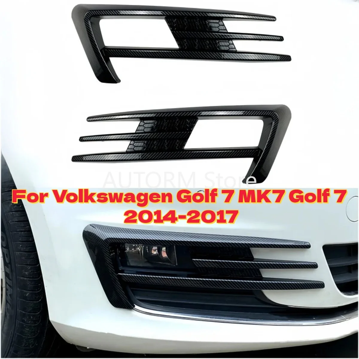 Pair Car Front Bumper Splitter Side Spoiler Side Wind Knife Fog Light Lamp Cover Trim For Volkswagen Golf 7 MK7 Golf 7 2014-2017
Pair Car Front Bumper Splitter Side Spoiler Side Wind Knife Fog Light Lamp Cover Trim For Volkswagen Golf 7 MK7 Golf 7 2014-2017