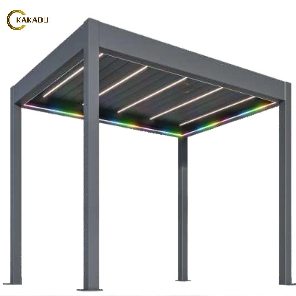 KAKADU Eco-Friendly Aluminum Alloy Garden Pergola Powder Coated Waterproof with Lights Easily Assembled
KAKADU Eco-Friendly Aluminum Alloy Garden Pergola Powder Coated Waterproof with Lights Easily Assembled
