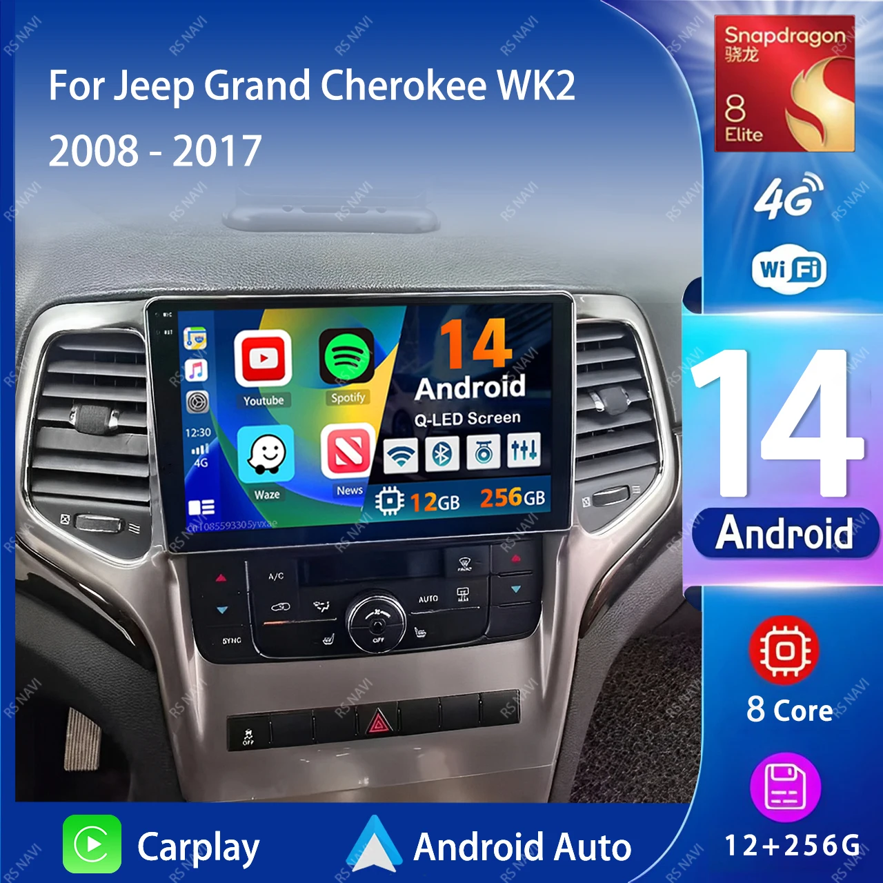 Android 14 Carplay авто автомобильный радиоприемник мультимедийный плеер для Jeep Grand Cherokee WK2 2008-2017 авторадио GPS стерео 2din головное устройство
Android 14 Carplay авто автомобильный радиоприемник мультимедийный плеер для Jeep Grand Cherokee WK2 2008-2017 авторадио GPS стерео 2din головное устройство