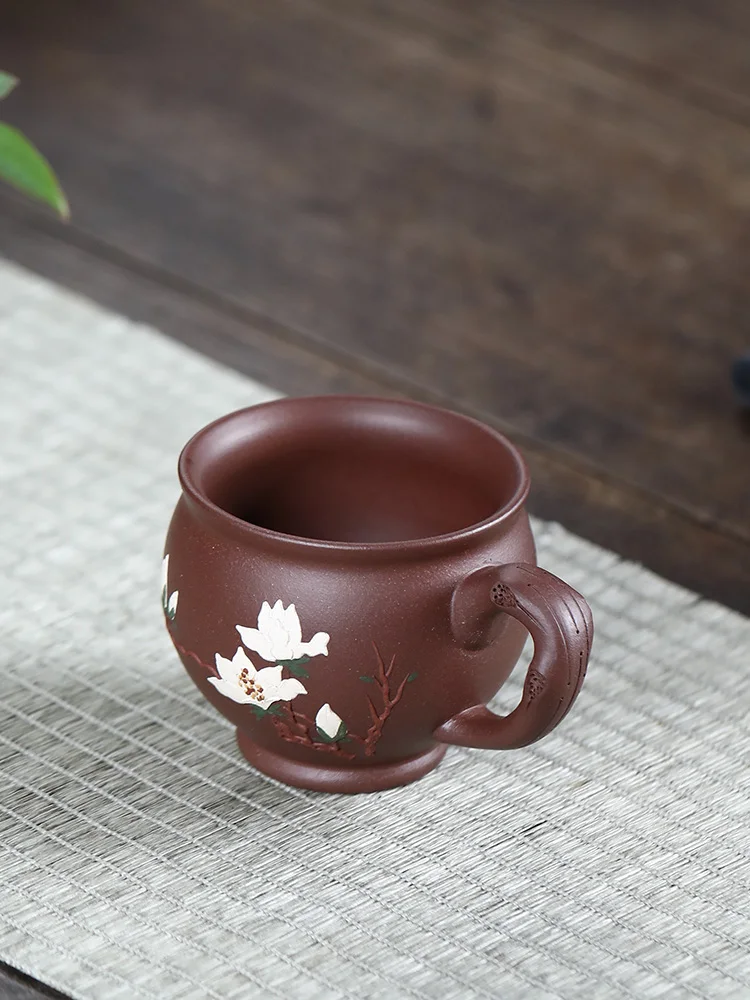 Yixing Purple Clay Handmade Zisha Chinese Cup Tea Single Painting Kung Fu Set with Handle Household Bowl
Yixing Purple Clay Handmade Zisha Chinese Cup Tea Single Painting Kung Fu Set with Handle Household Bowl