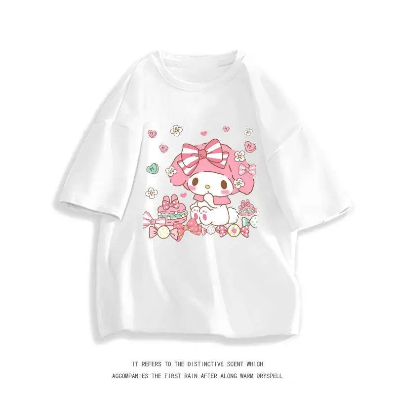 2026 summer Women Kawaii My Melody Candy & Cake Oversized T-shirt, Cute Pink Melody Print Tee for Casual & Loungewear
2026 summer Women Kawaii My Melody Candy & Cake Oversized T-shirt, Cute Pink Melody Print Tee for Casual & Loungewear